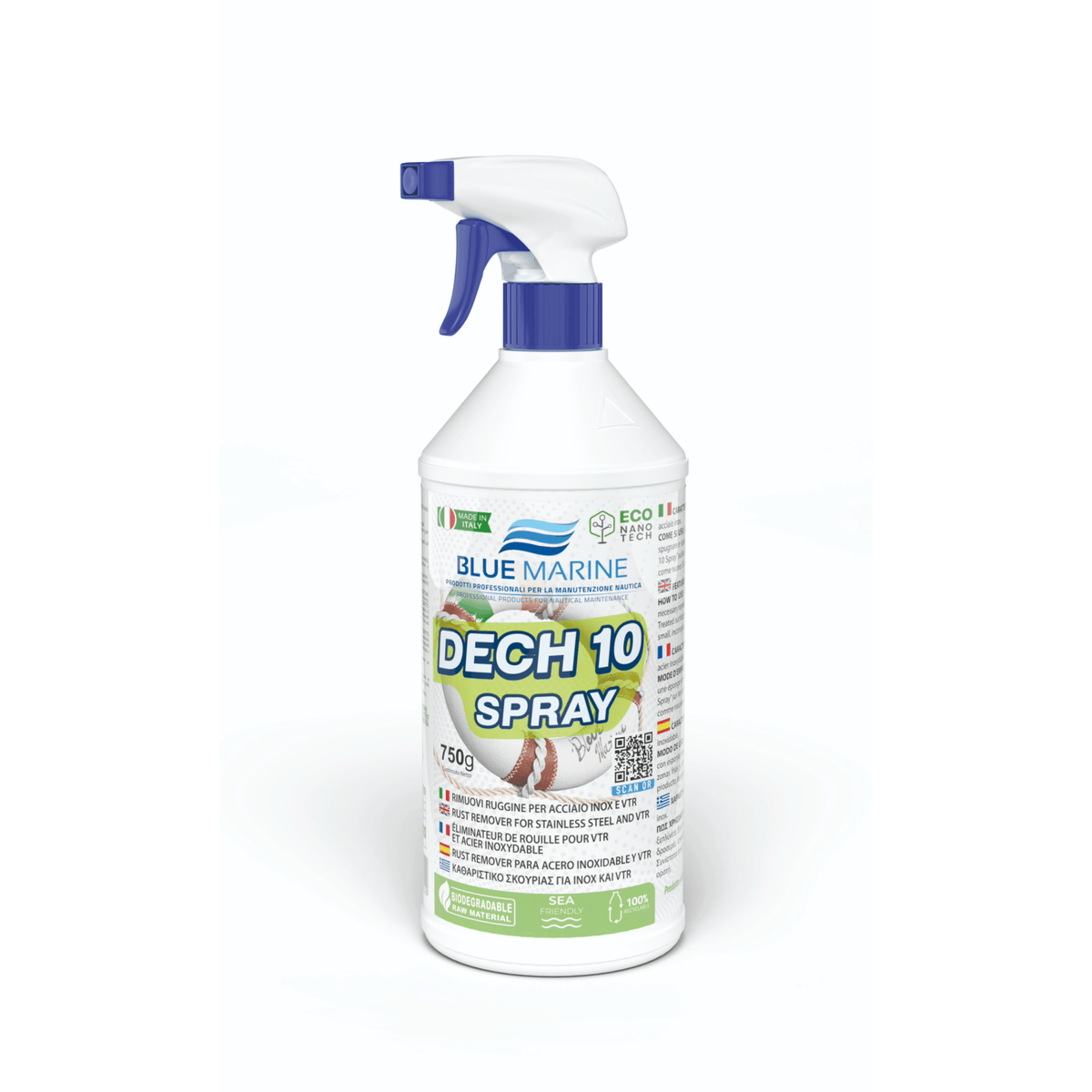 dech 10 spray roestvelk en vergeling verwijderaar - Blue Marine 