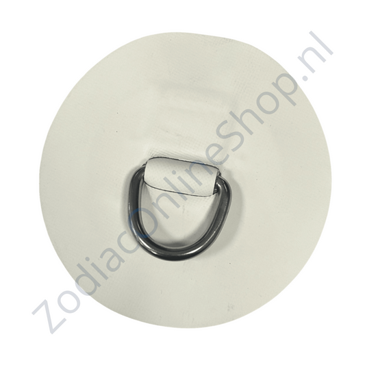 Zodiac D-ring 25mm Neopreen Wit rond