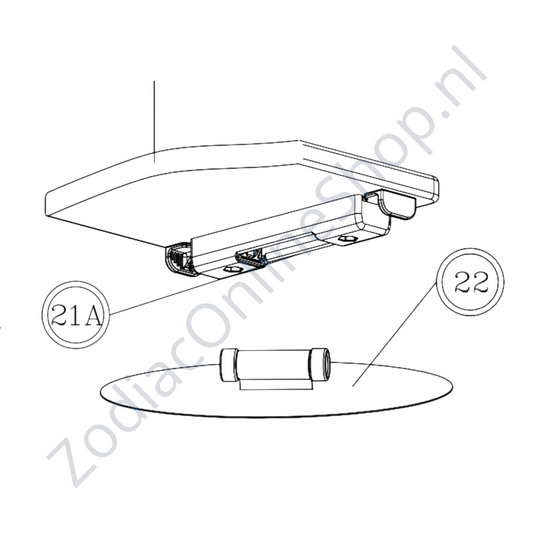 Z60519 - ławka 95 cm - modele od 2005 do 2014 - szara - Quickfit