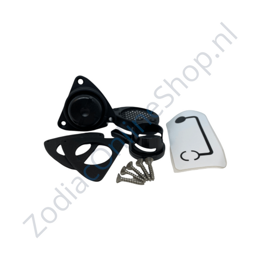 Z60502 - kompletny zestaw odpływu samoodpływowego czarny - typ przesuwny